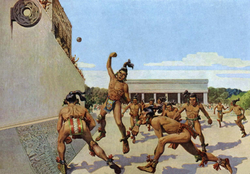 Игра в мяч. индейцы, интересное, история, майя, обряды