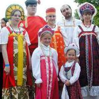 народный костюм россии рисунок
