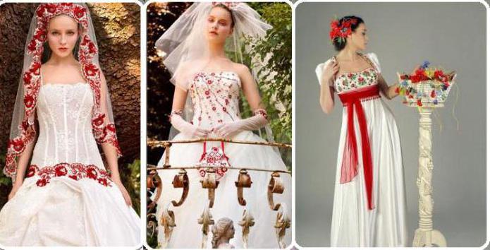 свадебные платья в русском стиле современные