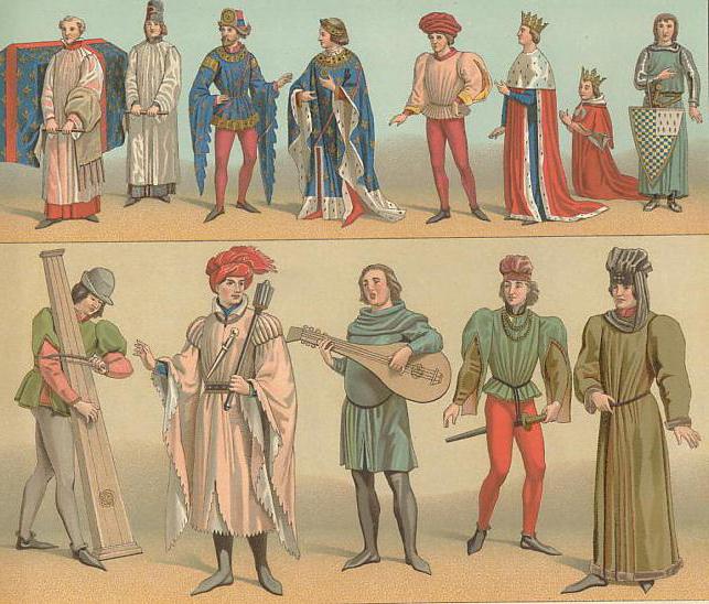 одежда средневековья