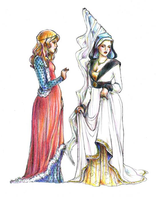 готическая одежда средневековья