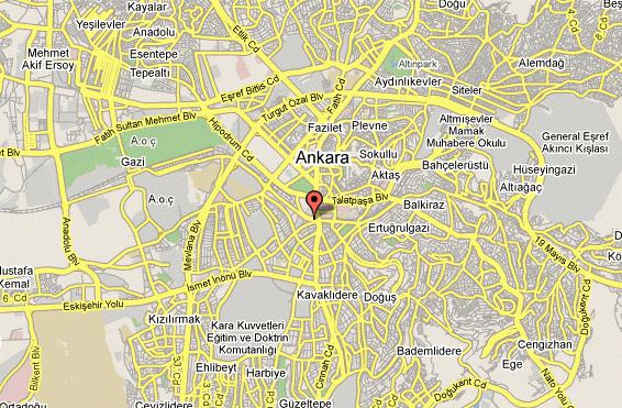 Турция столица карта