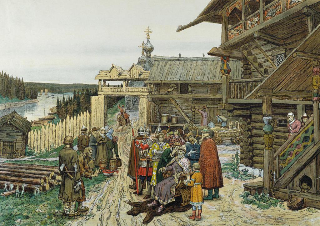 Сцена из жизни Древней Руси