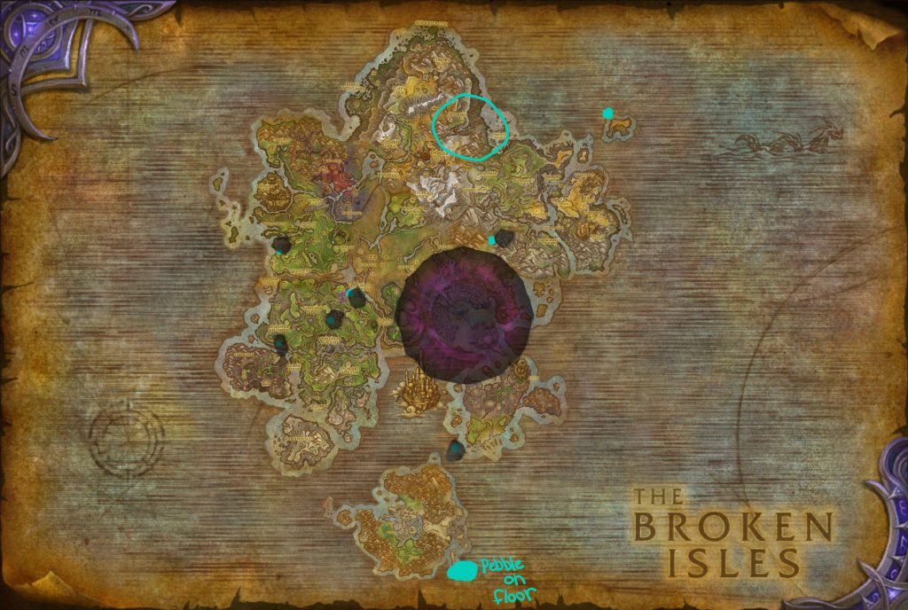 Карта с отмеченными на ней пещерами