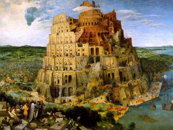  Вавилонская башня. Брейгель Старший, 1563 год. Вавилон называют самым первым «мегаполисом» 