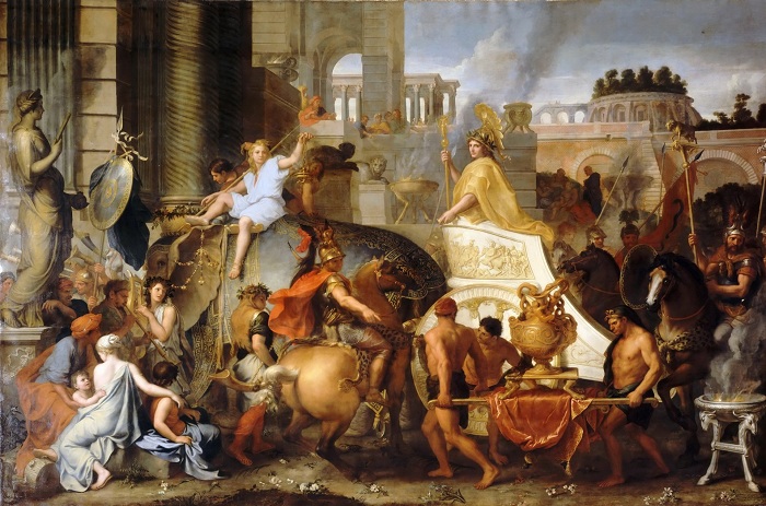  Триумфальный въезд Александра в Вавилон. Шарль Лебрен. Когда в 331 году до н. э. Александр 