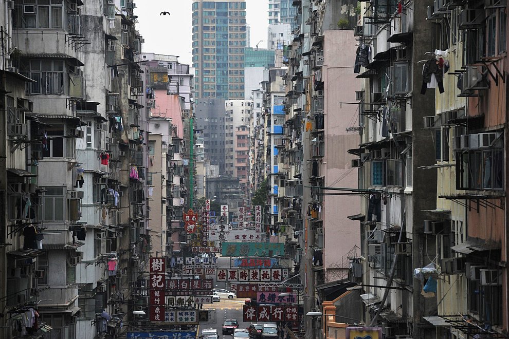 Жилые кварталы в Гонконге