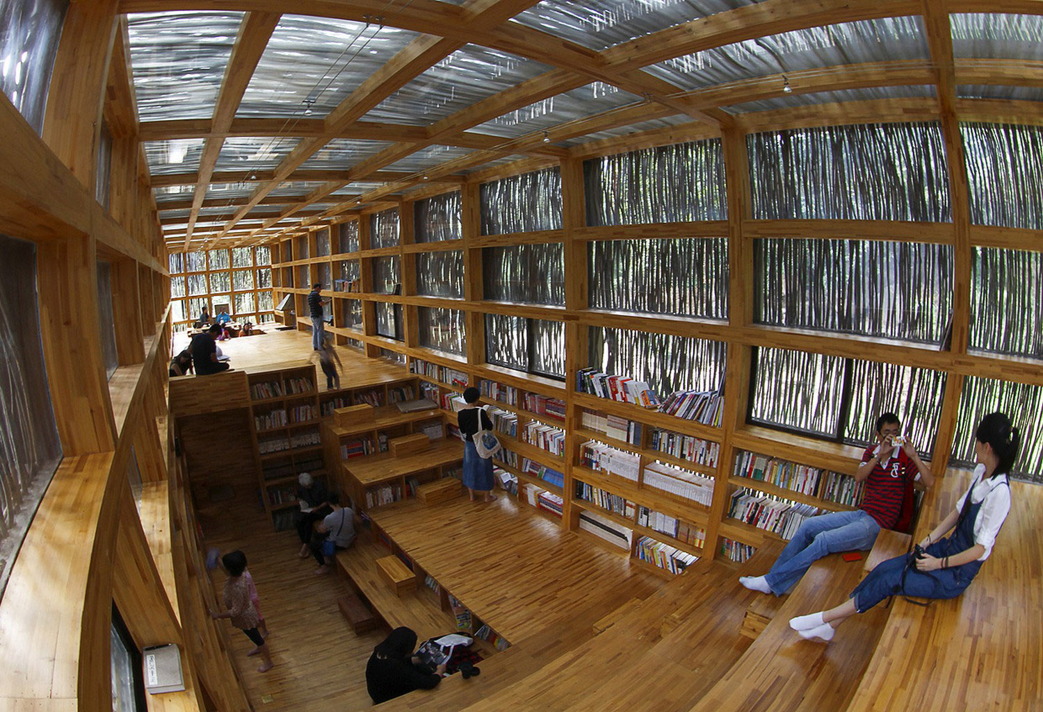 библиотека китайского архитектора, фото