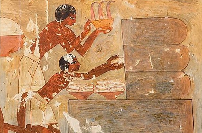 Сбор мёда в Древнем Египте.