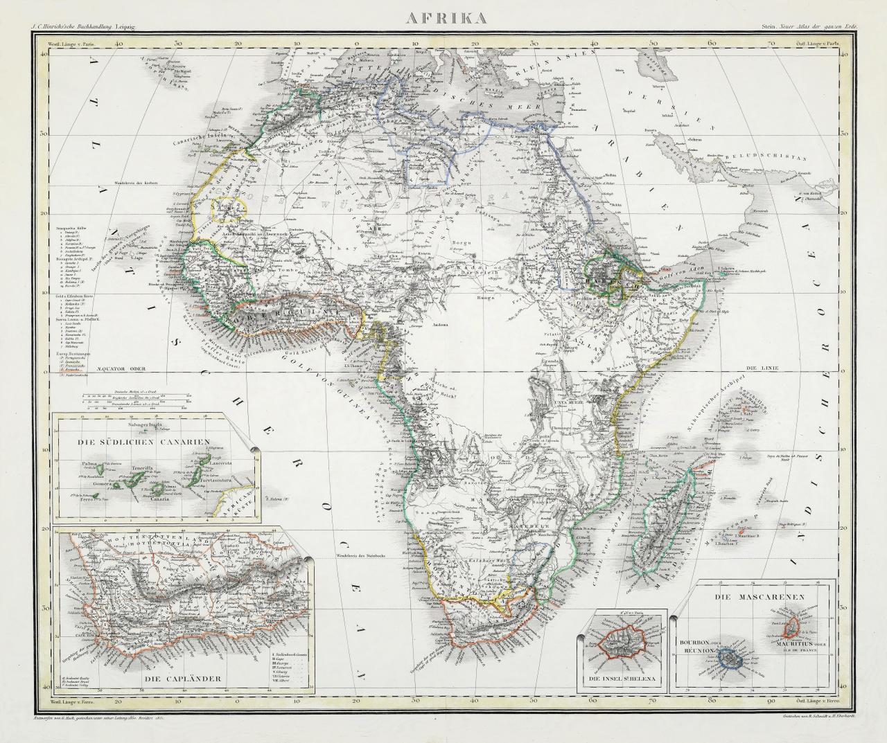 Старые карты Африки детальны, а в 19 веке этот материк – сплошное белое пятно