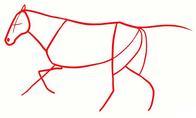 Рисуем фигуру лошади