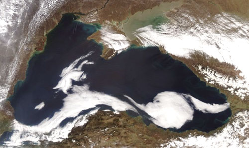 Черное Море вид из космоса