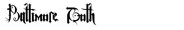 Шрифт Baltimore Goth
