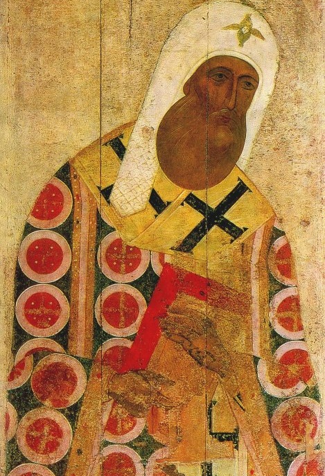 Митрополит Московский Петр. Икона XV века