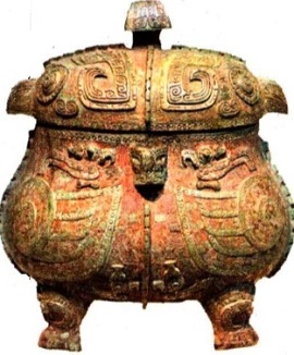 Ритуальный бронзовый сосуд. Эпоха Шан