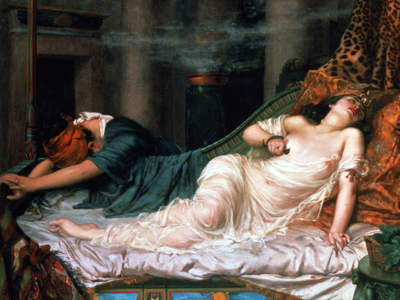 Смерть Клеопатры, картина Реджинальда Артура, 1892