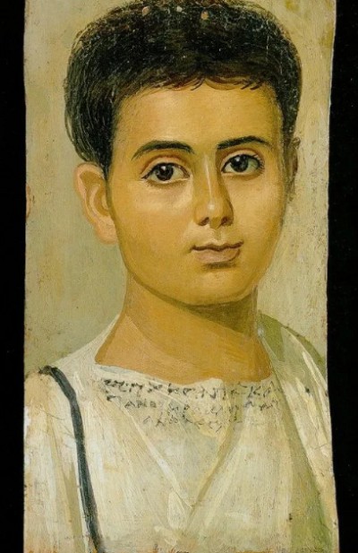Фаюмский портрет мальчика по имени Евтихий (II в.)