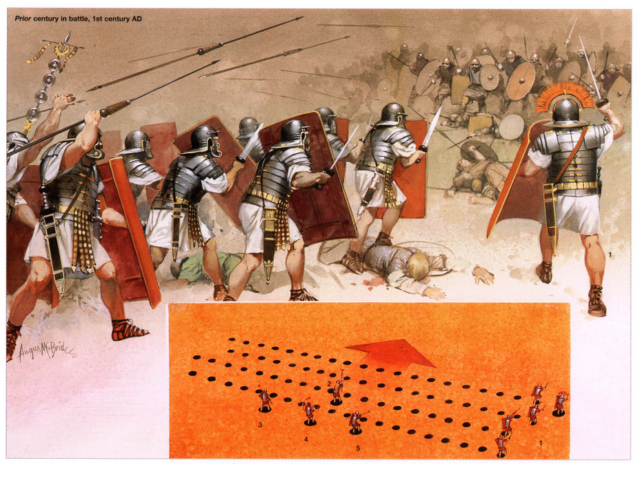 ​Строй римской центурии - Римская армия. Подготовка к бою | Warspot.ru