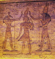 Сет и Гор благославляющие Рамзеса