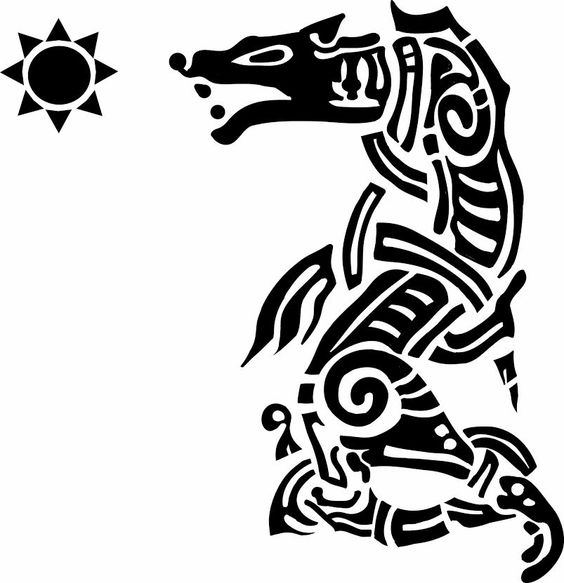 Волк Ролло, Татуировки Ролло Лодброка из сериала Викинги, Скандинавские татуировки викингов и их рисунки эскизы и артворки, волки Ролло на плечах Месяц и солнце
