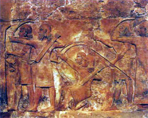 Рельеф с воинами. Ассирия