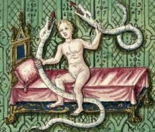 младенец Геракл душит змей