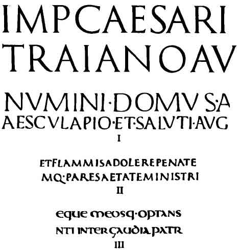 Римский капитальный шрифт