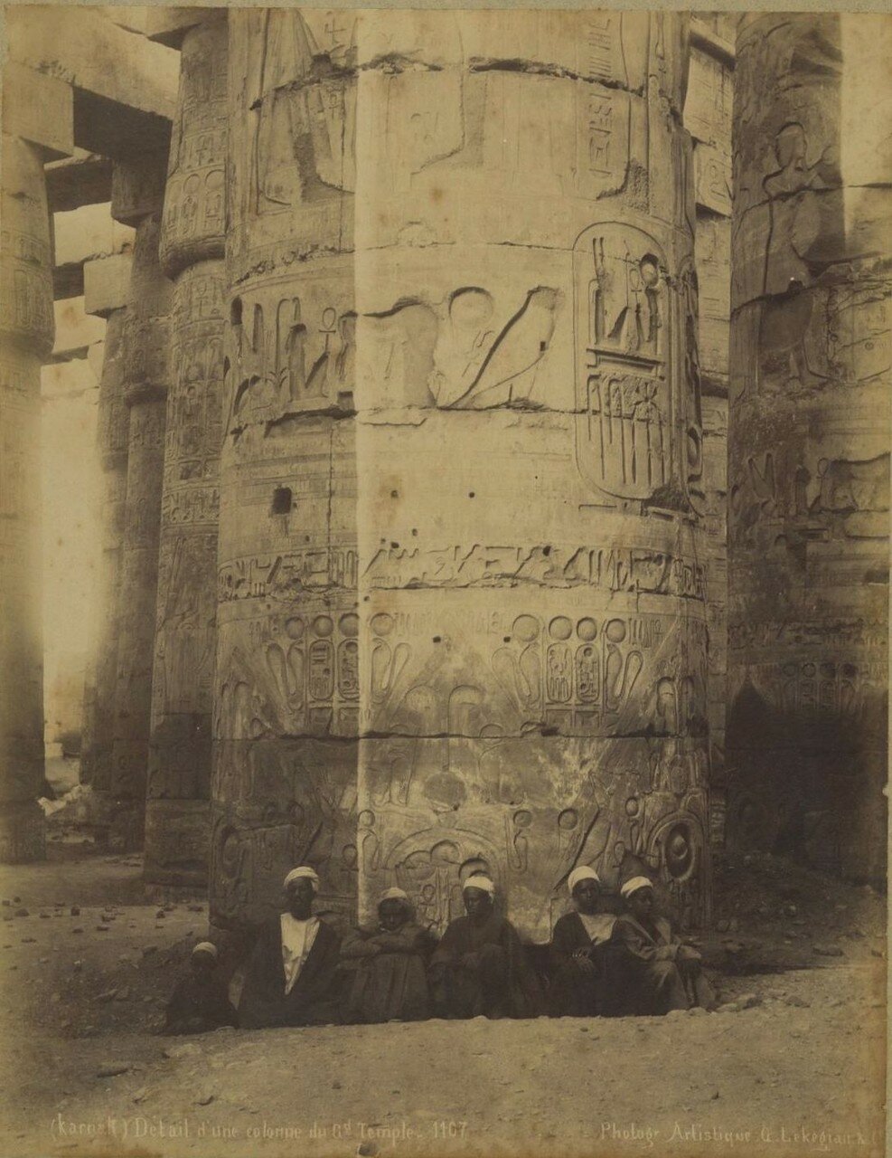 Карнак, Деталь колонны храма