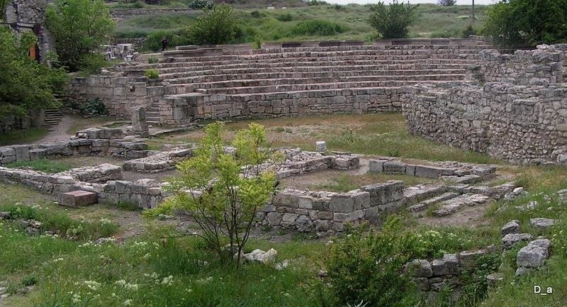 херсонес, античный театр. единственный на этой стороне черноморского побережья
