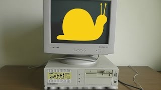Компьютер раритет на i386 SX 25 MHZ + народные DOS игры