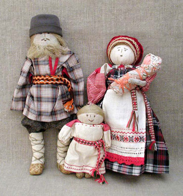 Четыре славянские куклы
