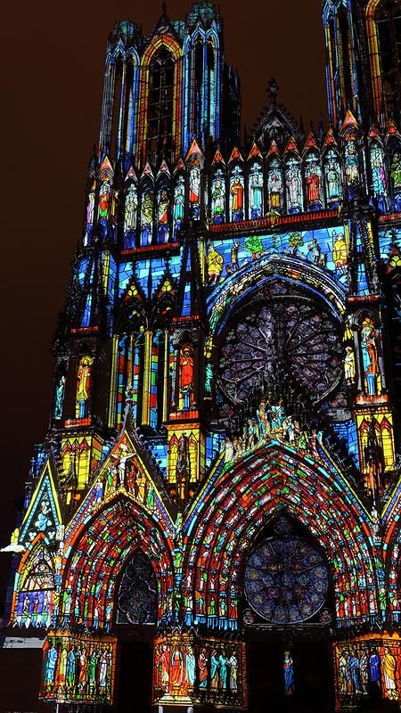Notre-Dame Cathedral of Reims - Light Show for 800th Anniversary: 