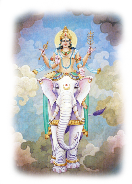Бог Индра в индийских ведах.