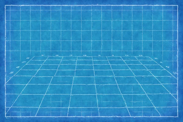 Шахматная доска - синяя печать — стоковое фото