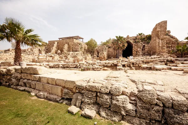 Римские руины в Израиле — стоковое фото