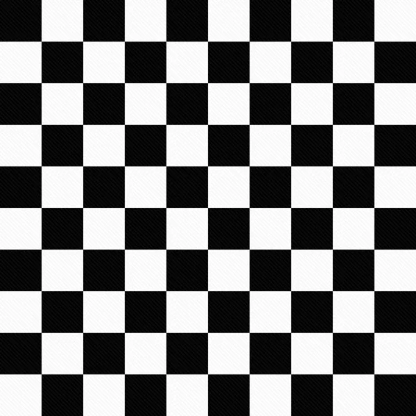 Черно-белые шашки на фоне текстурированных ткани — стоковое фото