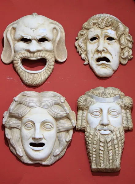 Древней Греции театр масок — стоковое фото