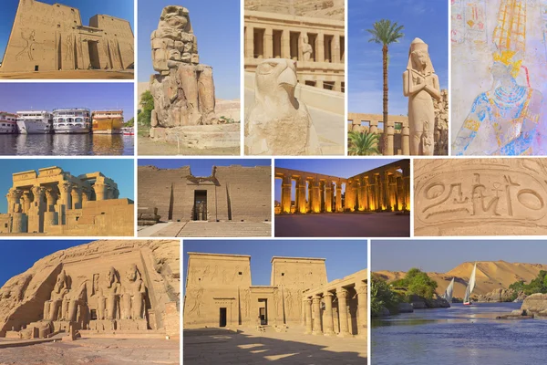 Путешествие в египетских храмах — стоковое фото