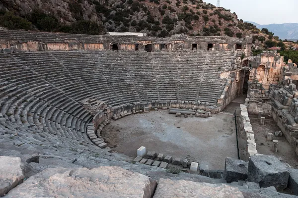 Майра древнегреческим театром в Демре, Турция — стоковое фото
