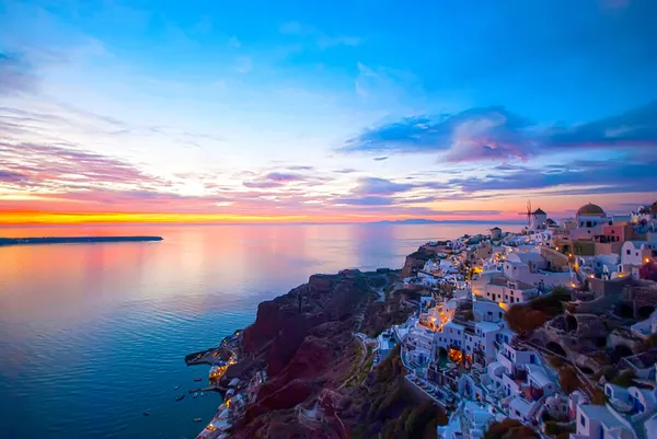 Санторини Греция — стоковое фото