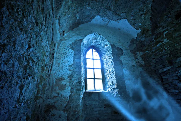 Загадочные древние окна Стоковое Фото