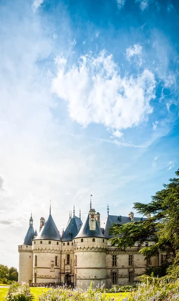 Замок против голубого неба. Франция, Европа Стоковое Фото