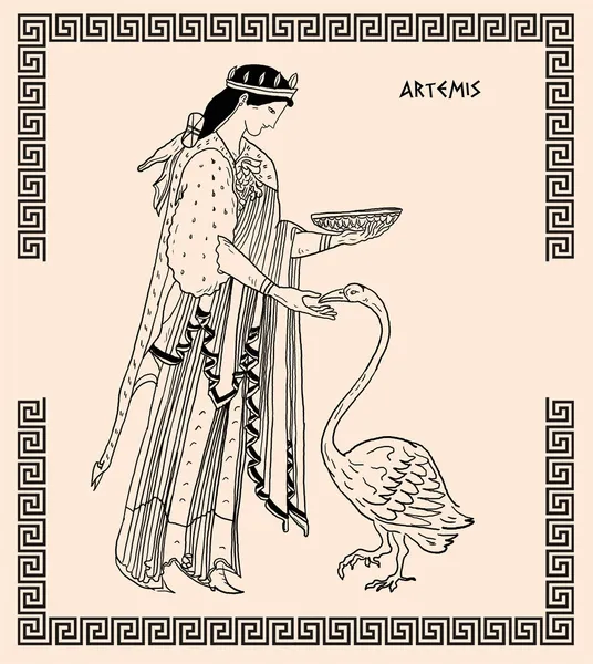 Старый греческой богини Артемиды — стоковое фото