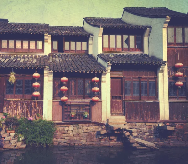 История дома древнего Китая — стоковое фото