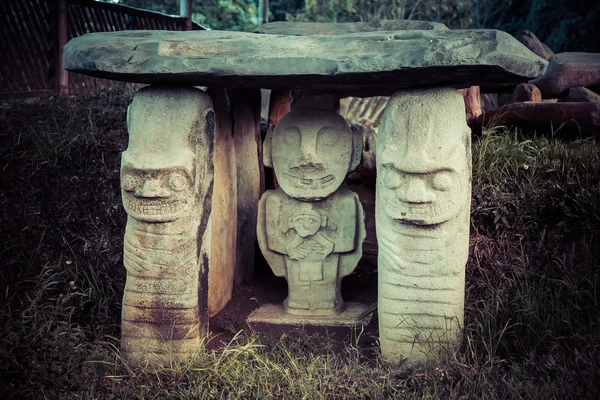 Идолы Сан Августин национального парка, Колумбия, Латинская Америка — стоковое фото