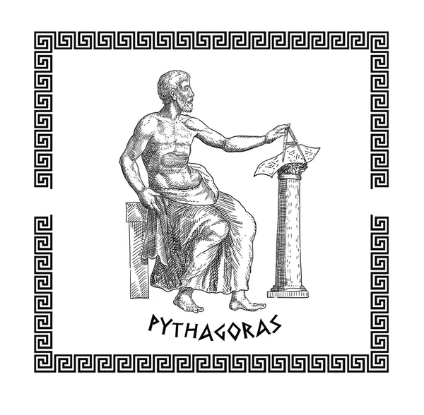 Pitagoras иллюстрации — стоковое фото
