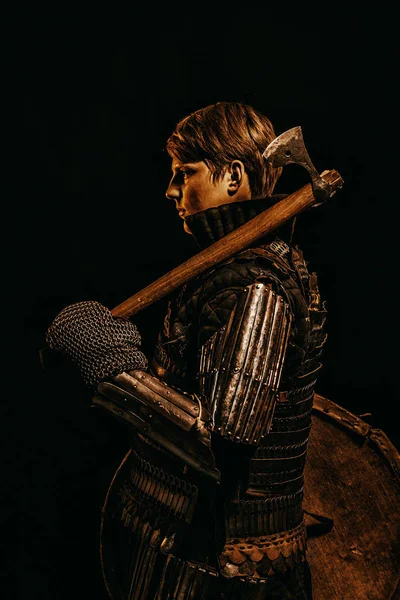 Medieval warrior of Kievan Rus' — стоковое фото