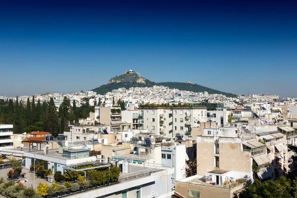 Вид Гору Ликабет Города Афины Греция Европа — стоковое фото