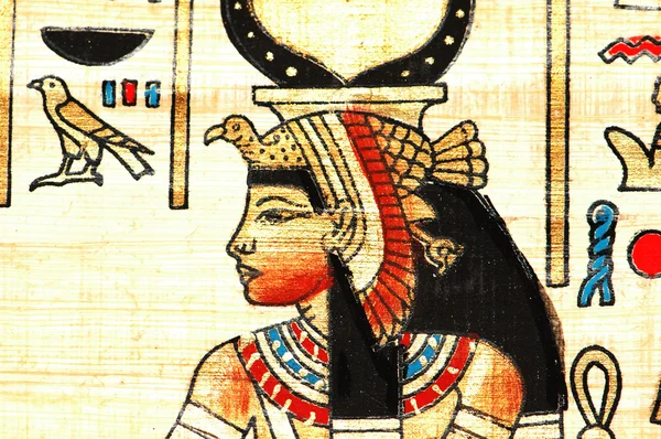 Крупным планом древний Египетский папирус — стоковое фото