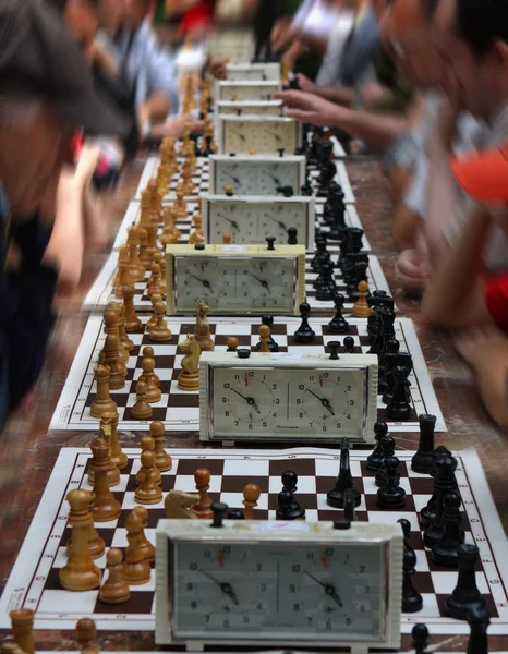 Шахматный турнир — стоковое фото